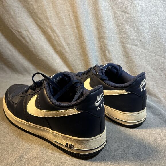 Nike Air Force 1 Low Midnight Navy Blue White 2016 488298-436 Men’s Size 11.5 - Picture 3 of 9